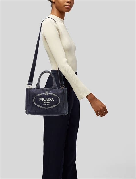 prada canapa tote blue|Prada clear tote bag.